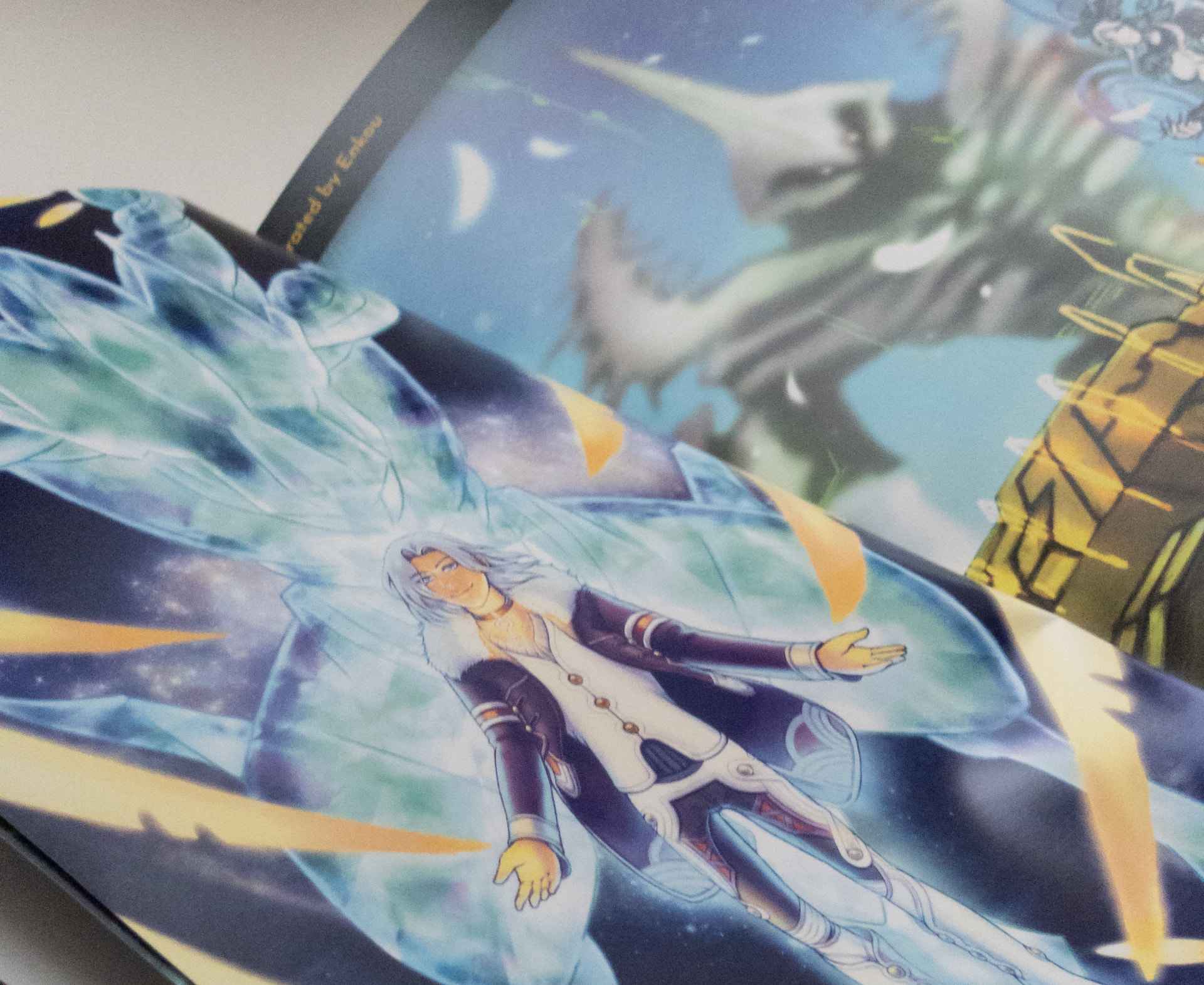 A close up of an artwork spread in the zine.